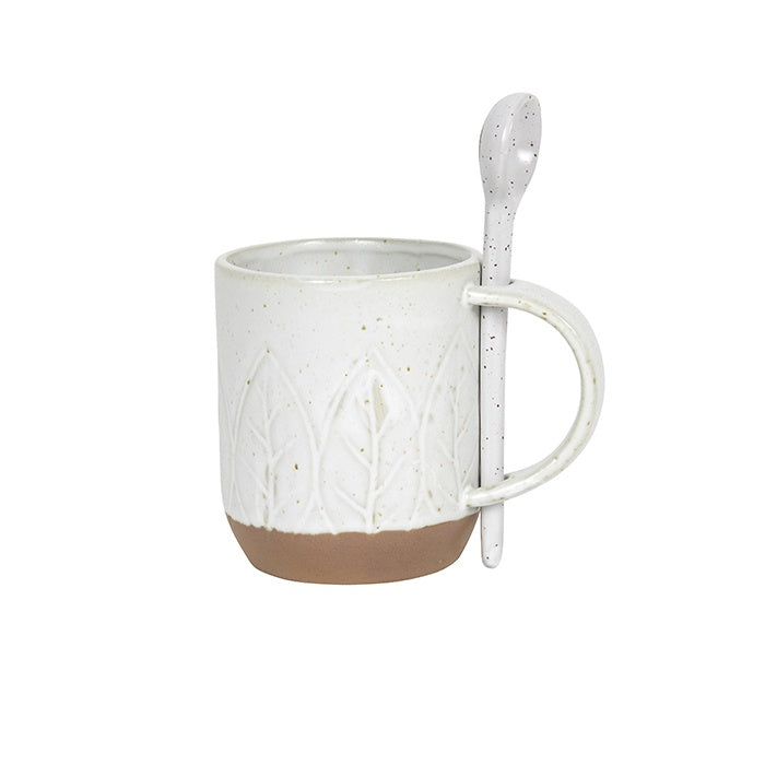 Stone Two-tone Mug & Spoon