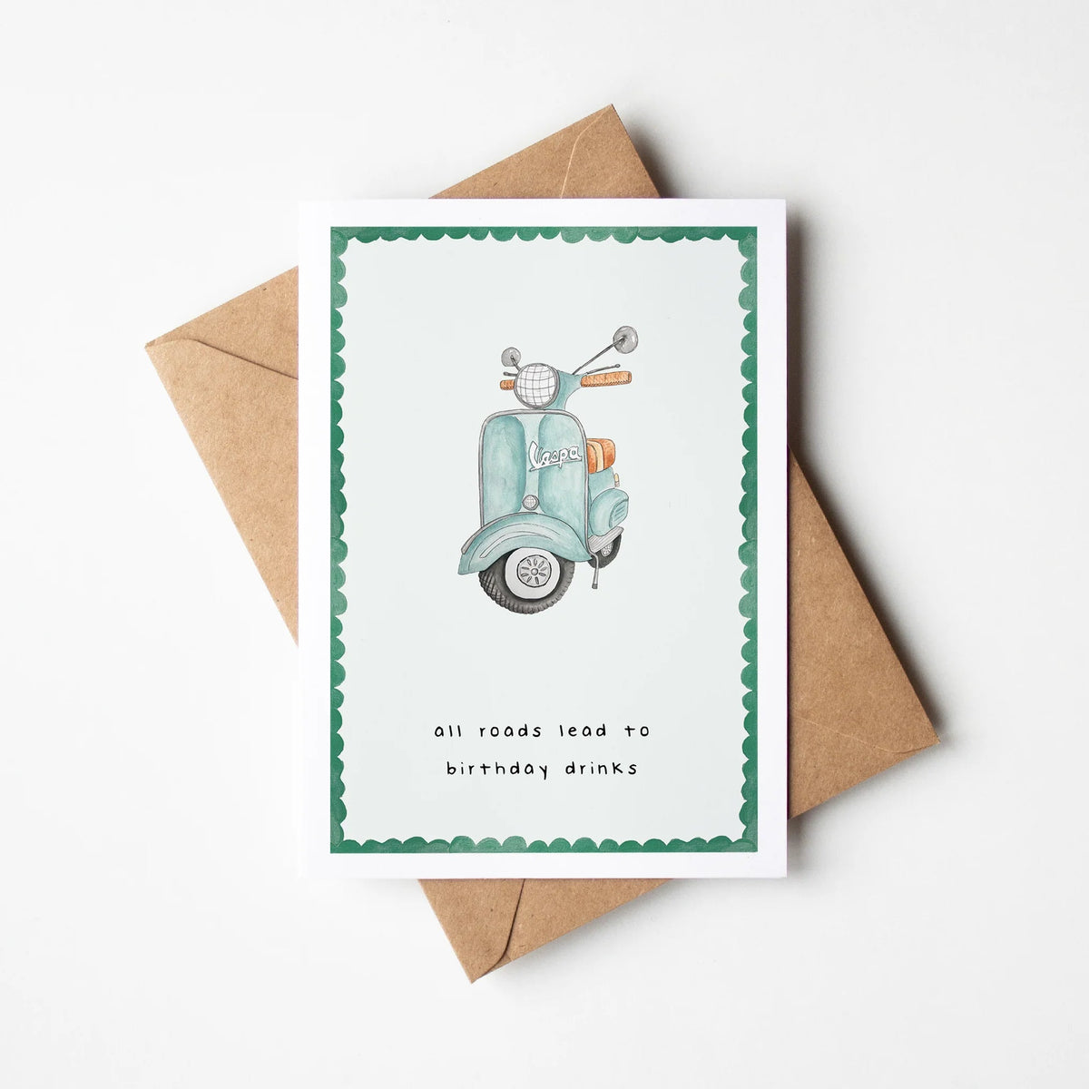 All Roads Lead To Birthday Drinks Card
