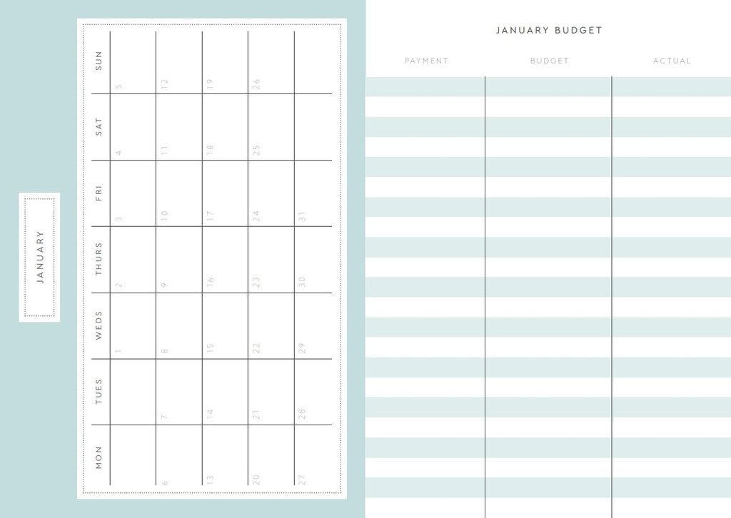 A5 Soft Cover 2027 Planner - Floral Navy