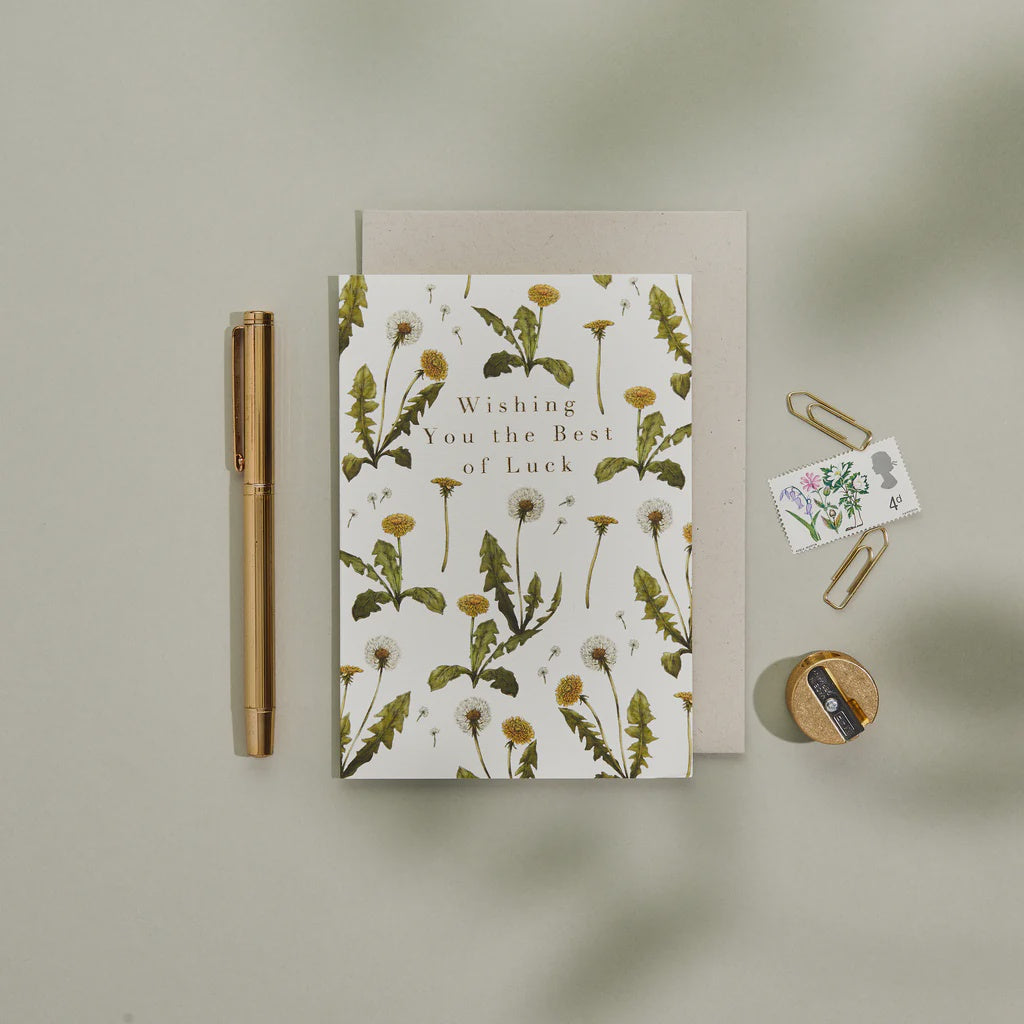 Cottage Garden - Wishing You The Best Of Luck Card