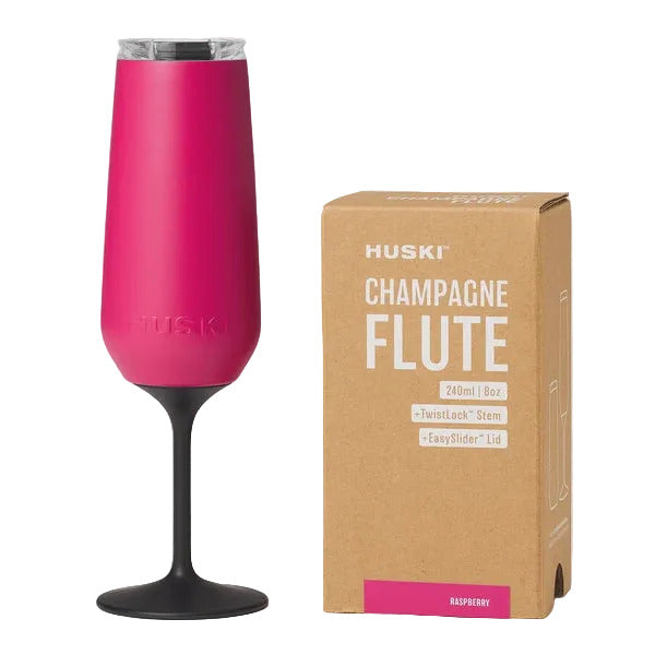 Insulated Champagne Flute - Raspberry