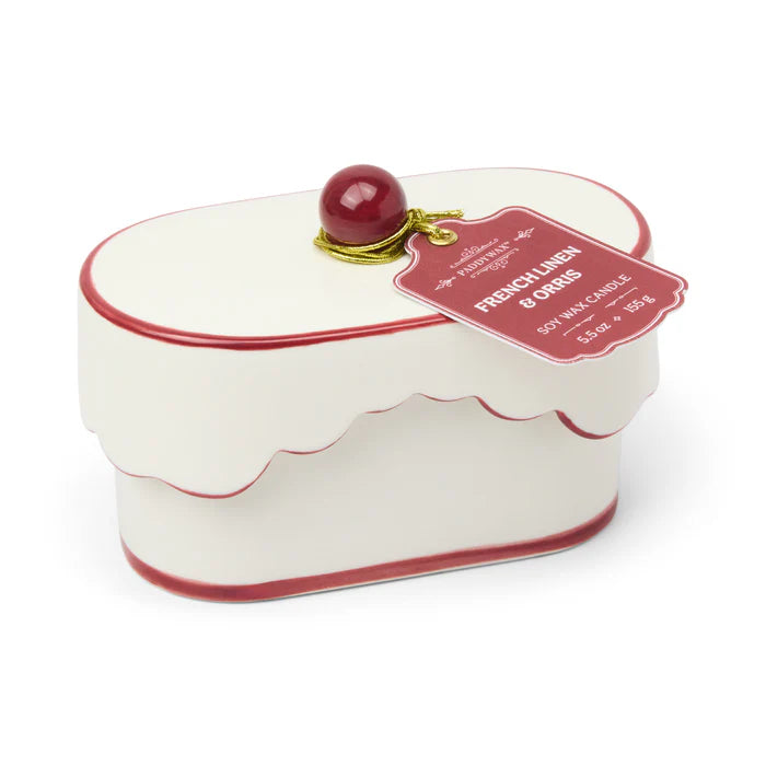 Cherie Porcelain Ceramic Dish Candle - French Linen & Orris