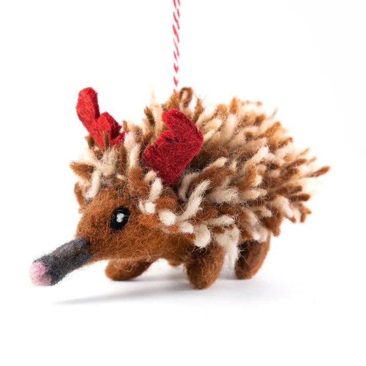 Handcrafted Christmas Decoration - Echidna Edna