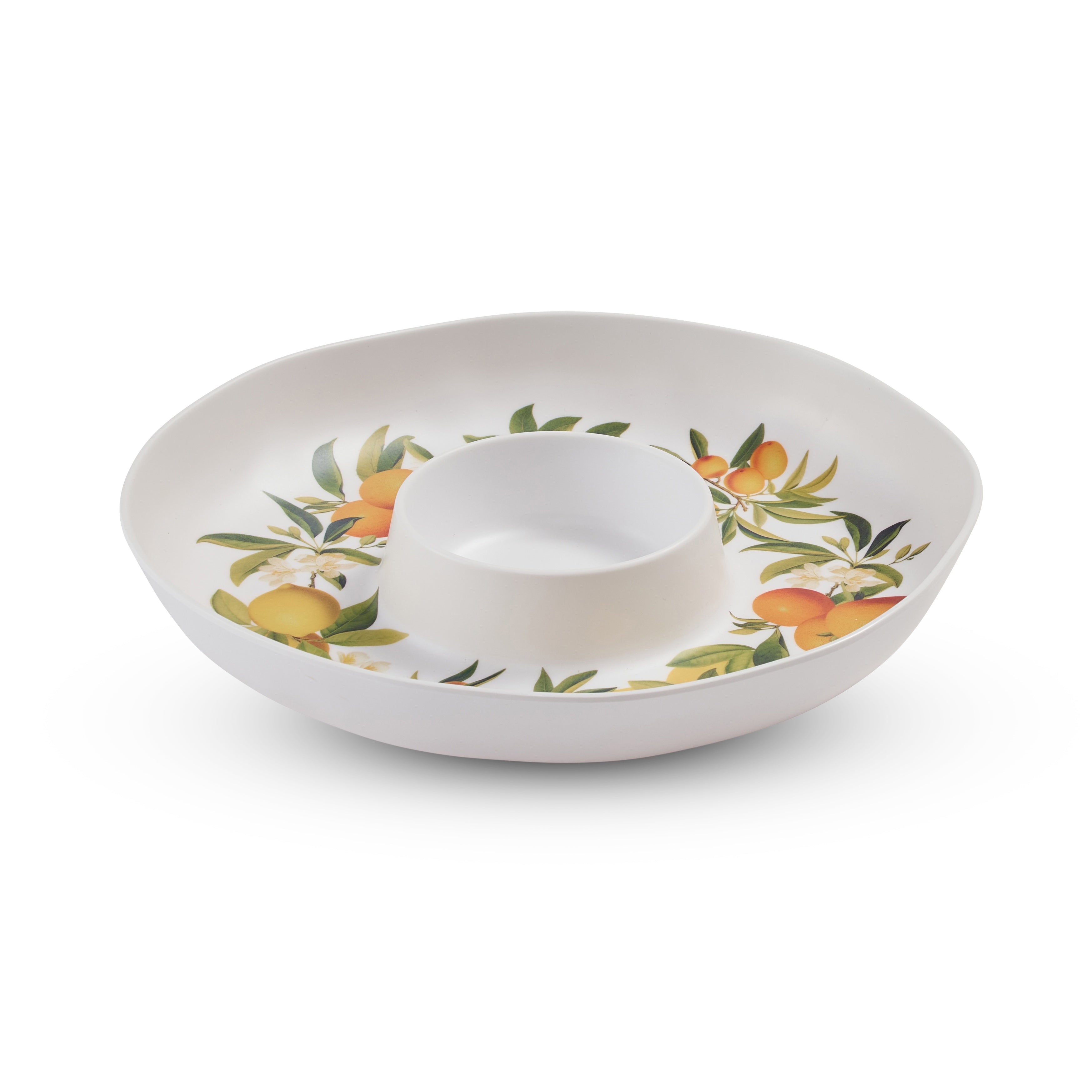 Melamine Chip Dip Platter - Citrus Grove