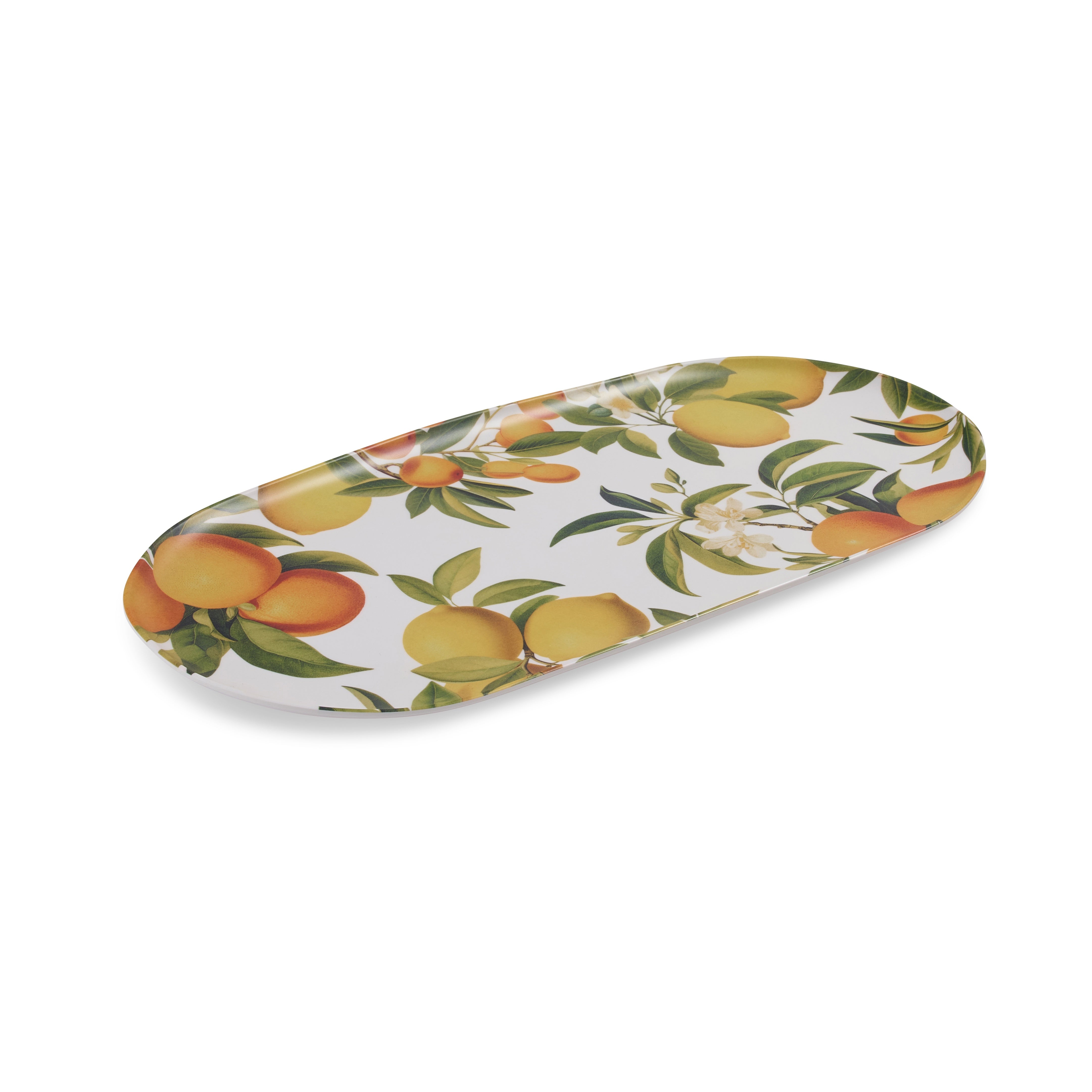 Melamine Oval Platter - Citrus Grove