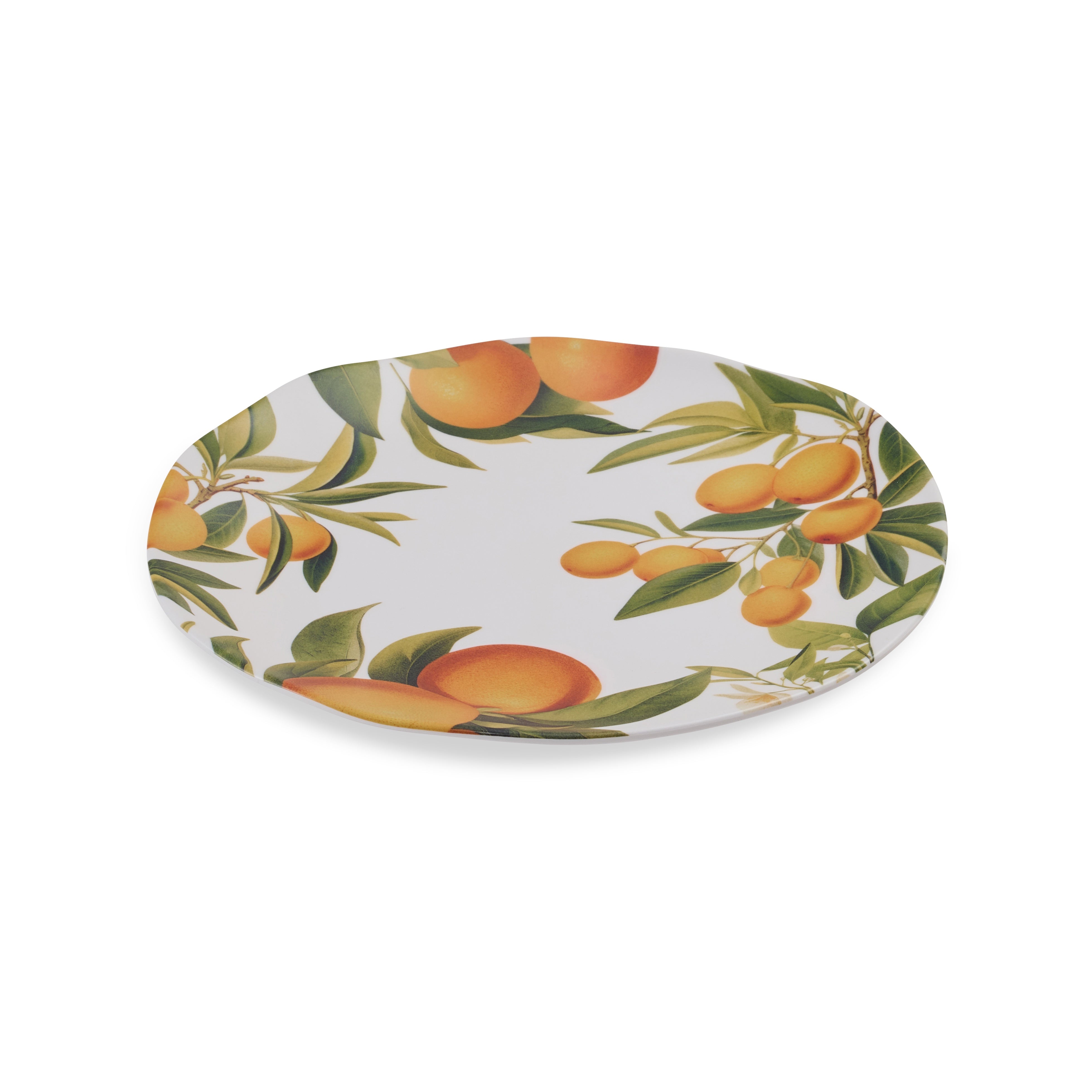 Melamine Large Plate - Citrus Grove Orange