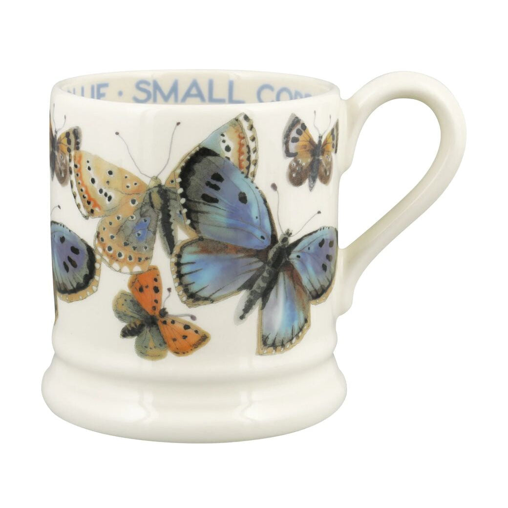 Half Pint Mug - Common Blue Butterfly