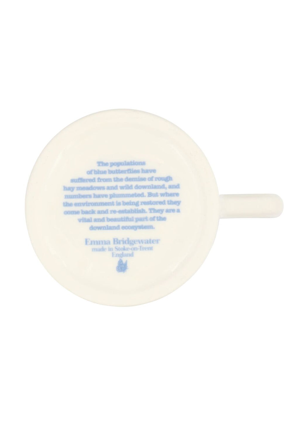 Half Pint Mug - Common Blue Butterfly