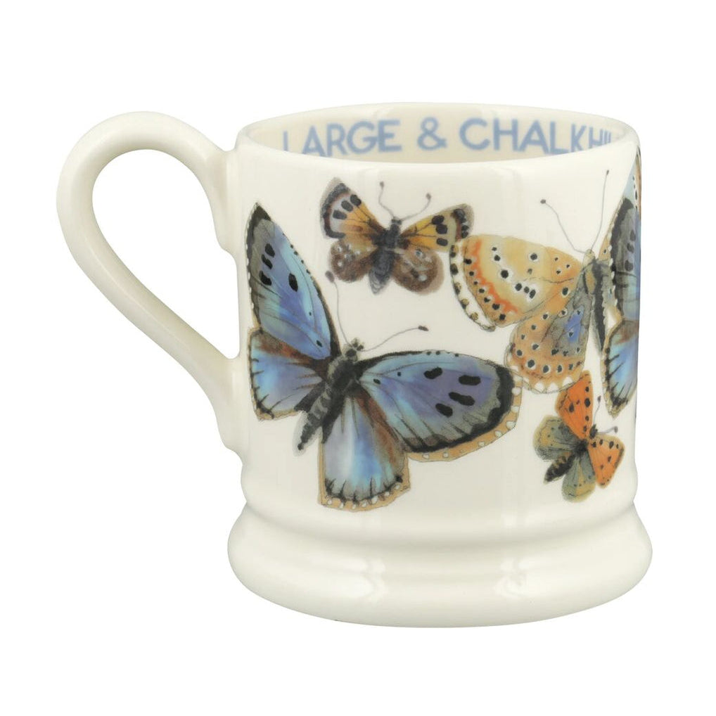 Half Pint Mug - Common Blue Butterfly