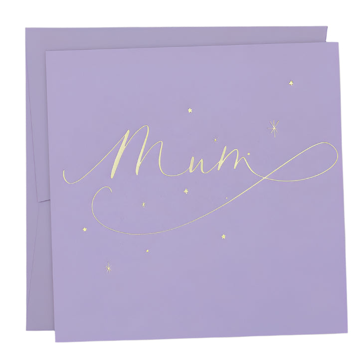 Mum Constellations Lavender Card