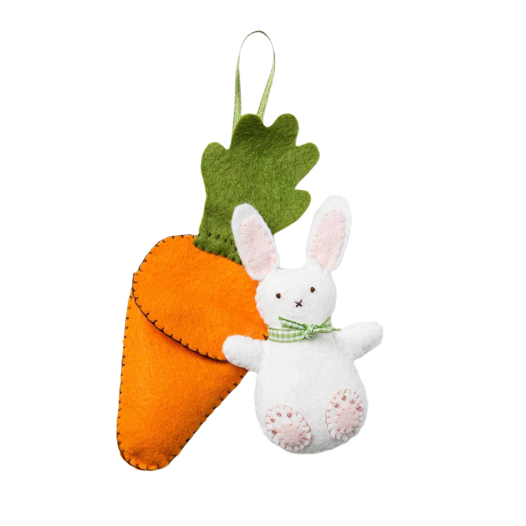 Mini Felt Craft Kit - Bunny in Carrot Bed