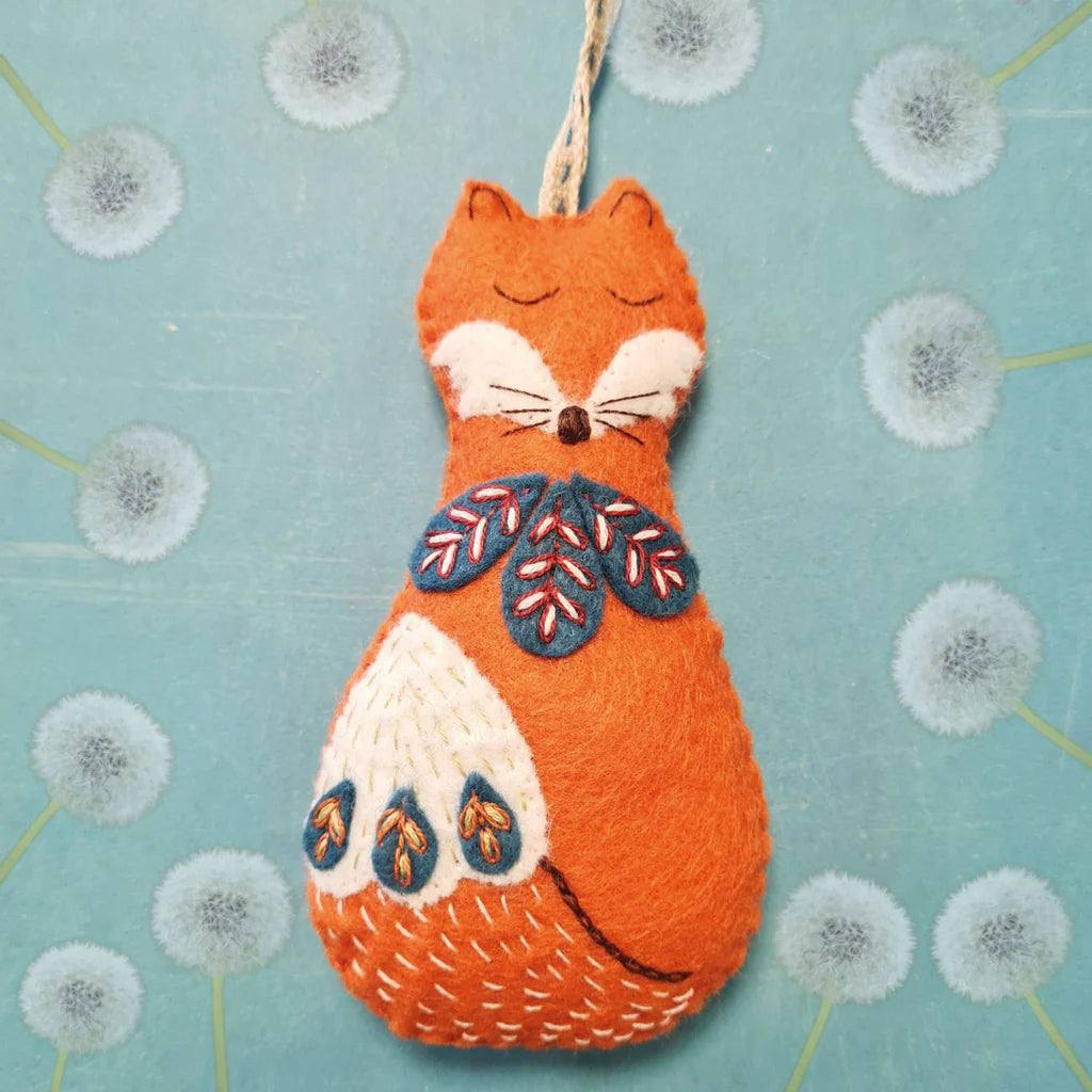 Mini Felt Craft Kit - Folk Embroidered Fox