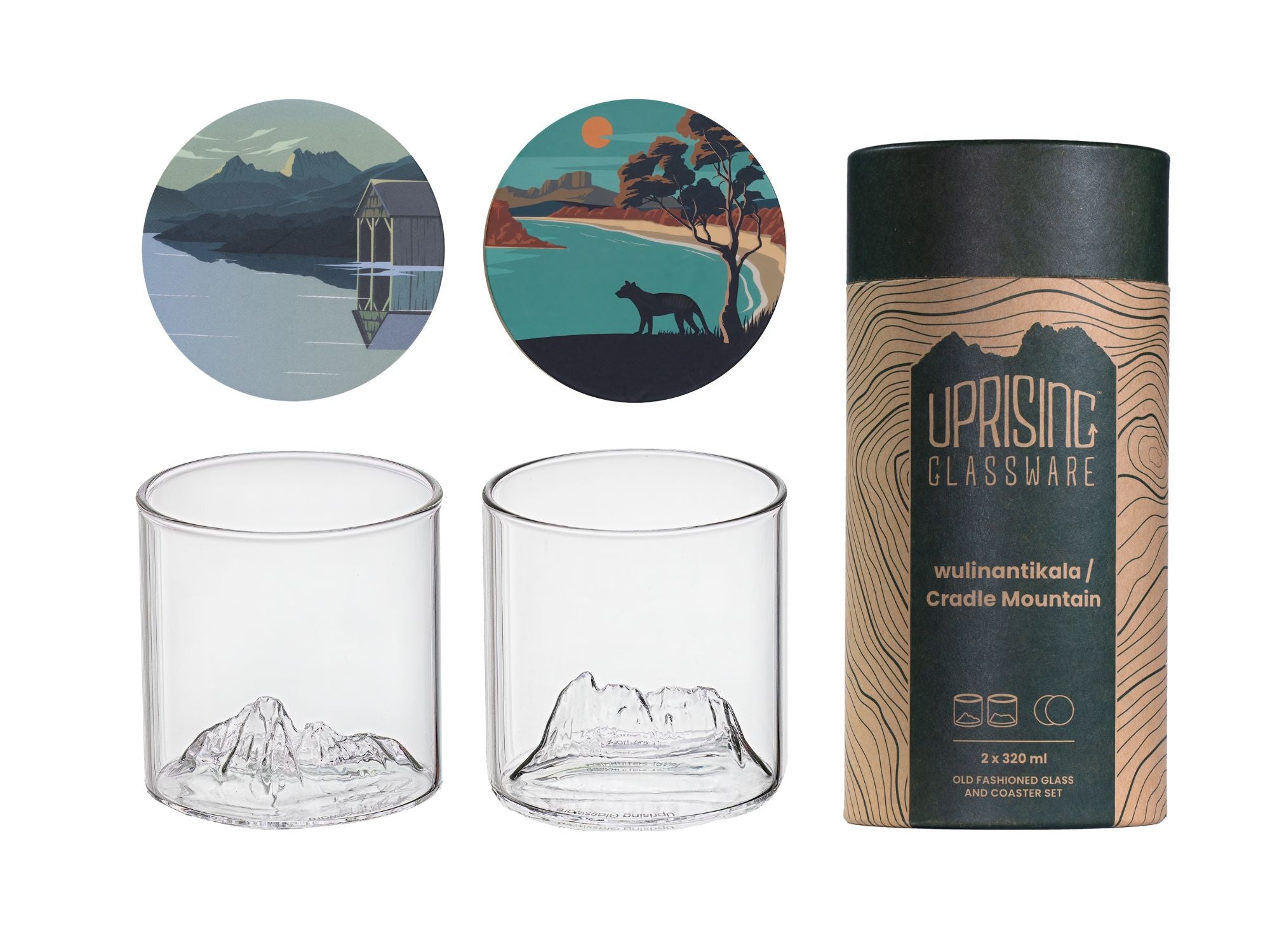 Uprising Old Fashioned Glasses - Cradle Mountain