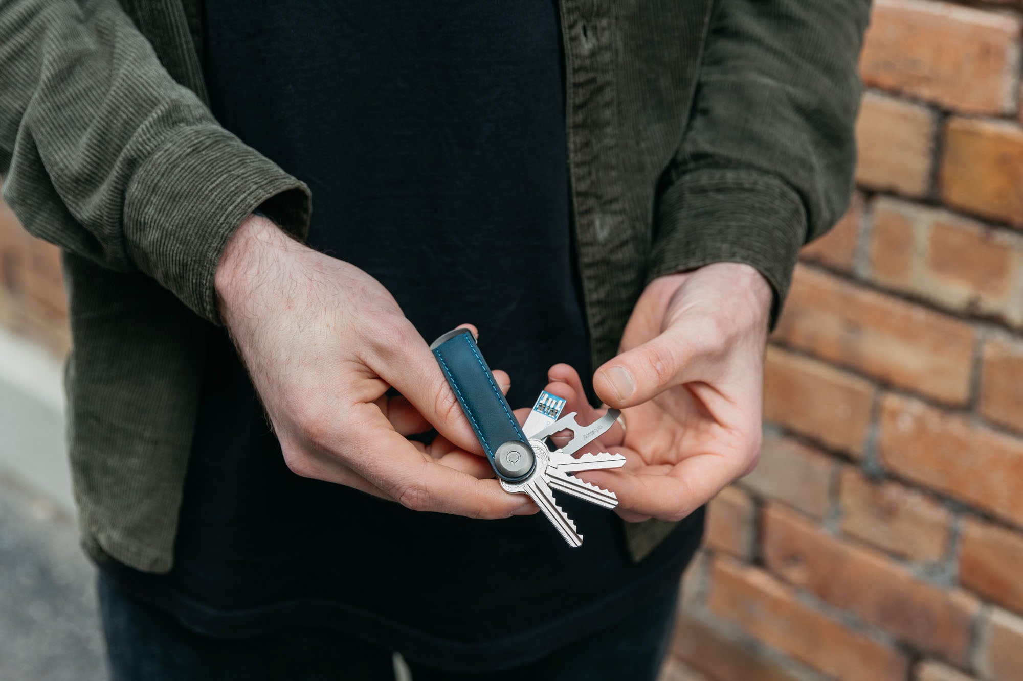 Orbitkey - Crazy Horse - Marine Blue