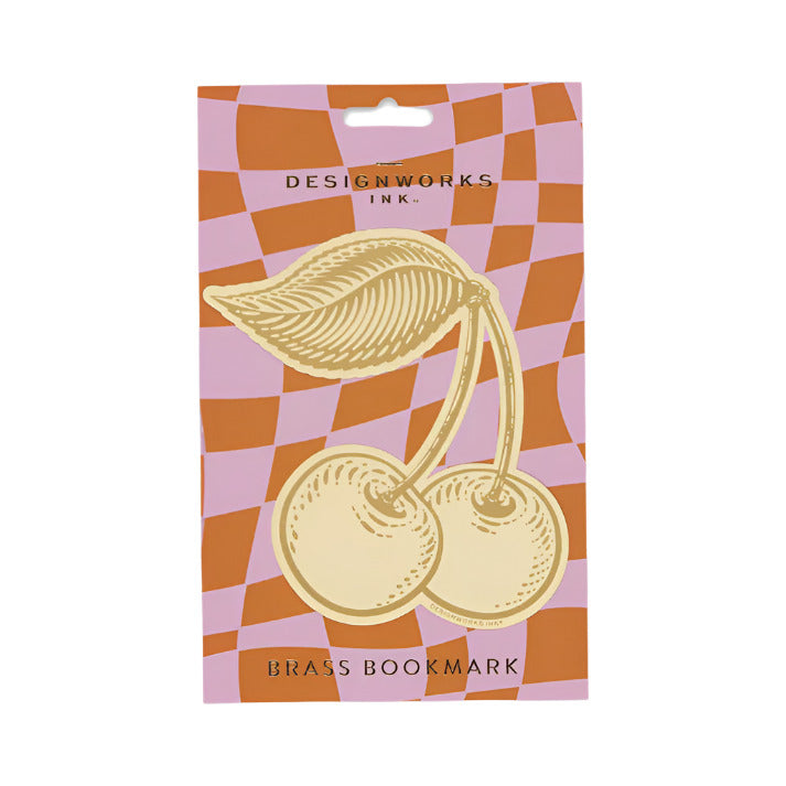 Brass Bookmark - Cherries