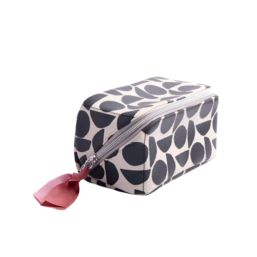 Diagonal Zip Cosmetic Bag - Abstract Geo Design