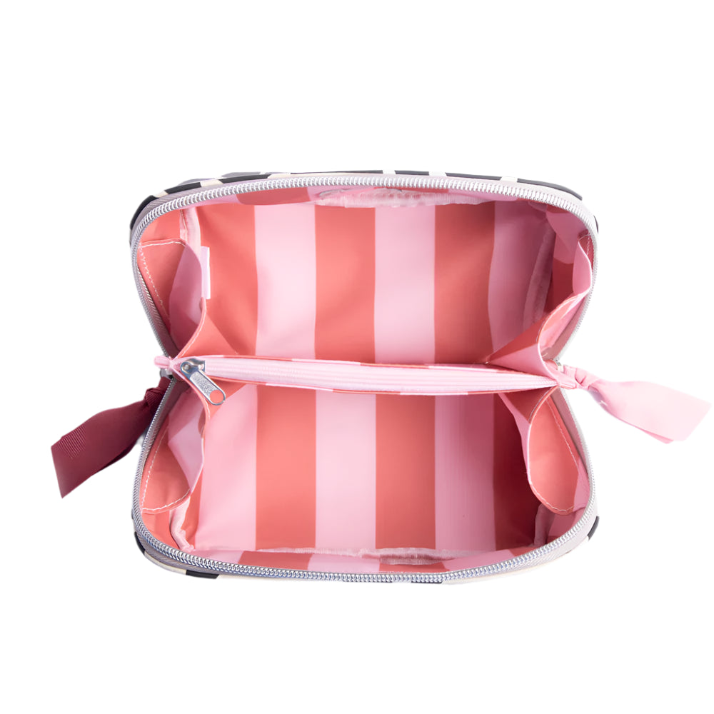 Diagonal Zip Cosmetic Bag - Abstract Geo Design