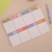 A4 Weekly Planner Pad | Scandi