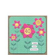 Happy 40th Birthday Card