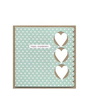 Happy Engagement Hearts Card