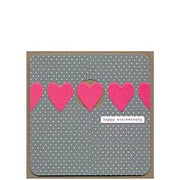 Happy Anniversay Hearts Card