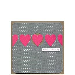 Happy Anniversay Hearts Card