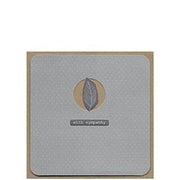 With Sympathy Leaf Card