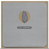 With Sympathy Leaf Card