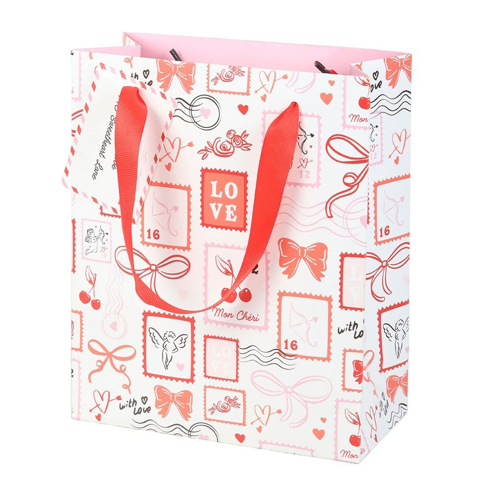 Gift Bag Medium - Valentine's Postage Stamp