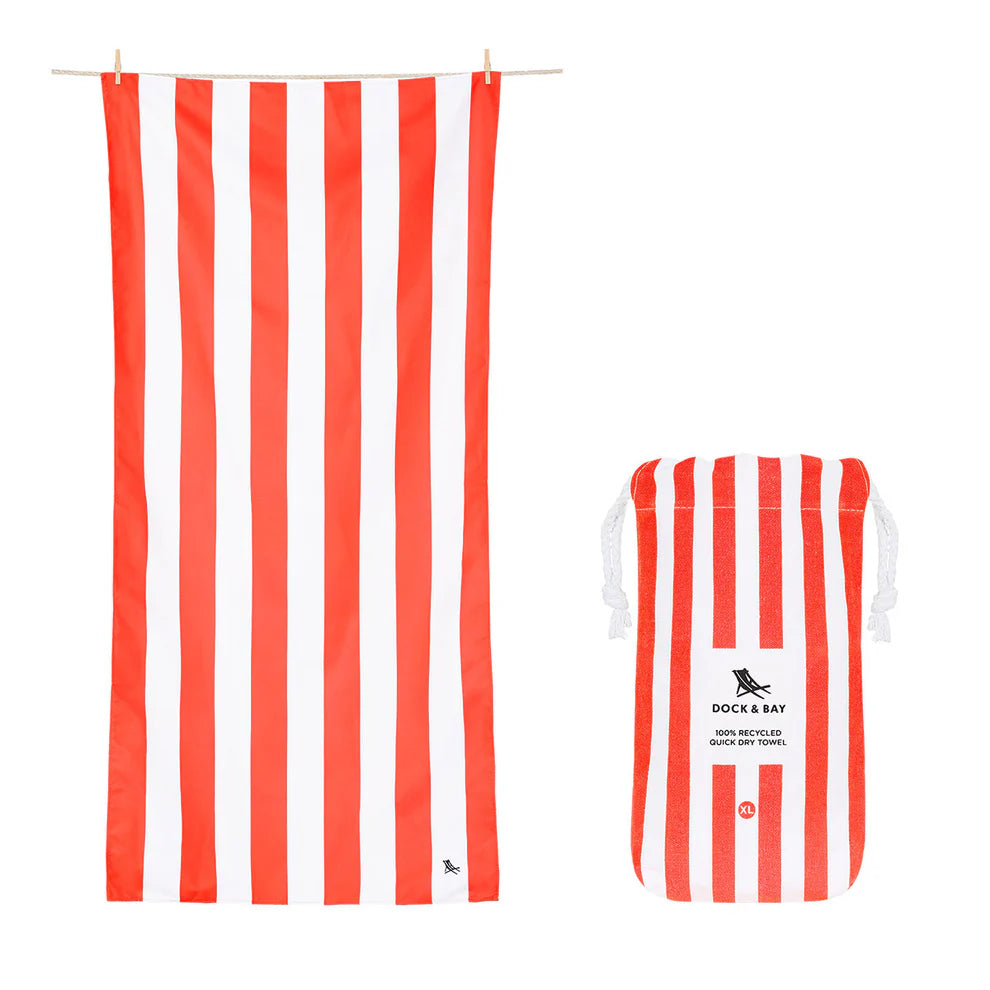 Dock & Bay Beach Towel XL - Waikiki Coral