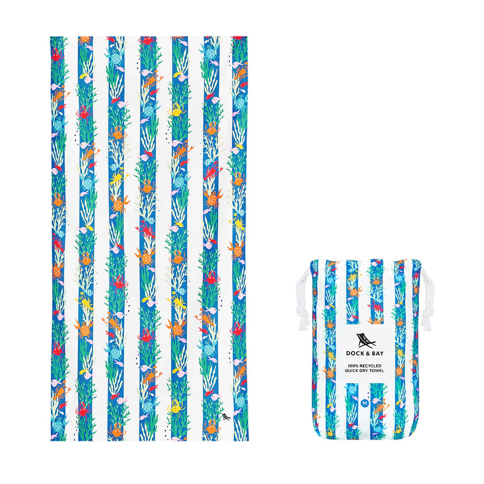 Dock & Bay Kids Beach Towel M - Beneath The Reef