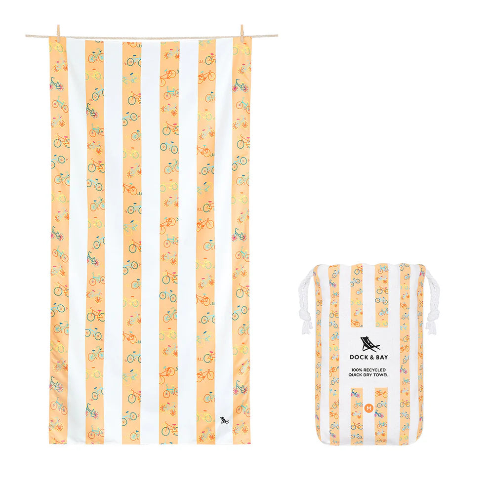 Dock & Bay Kids Beach Towel M - Bike Bike Baby