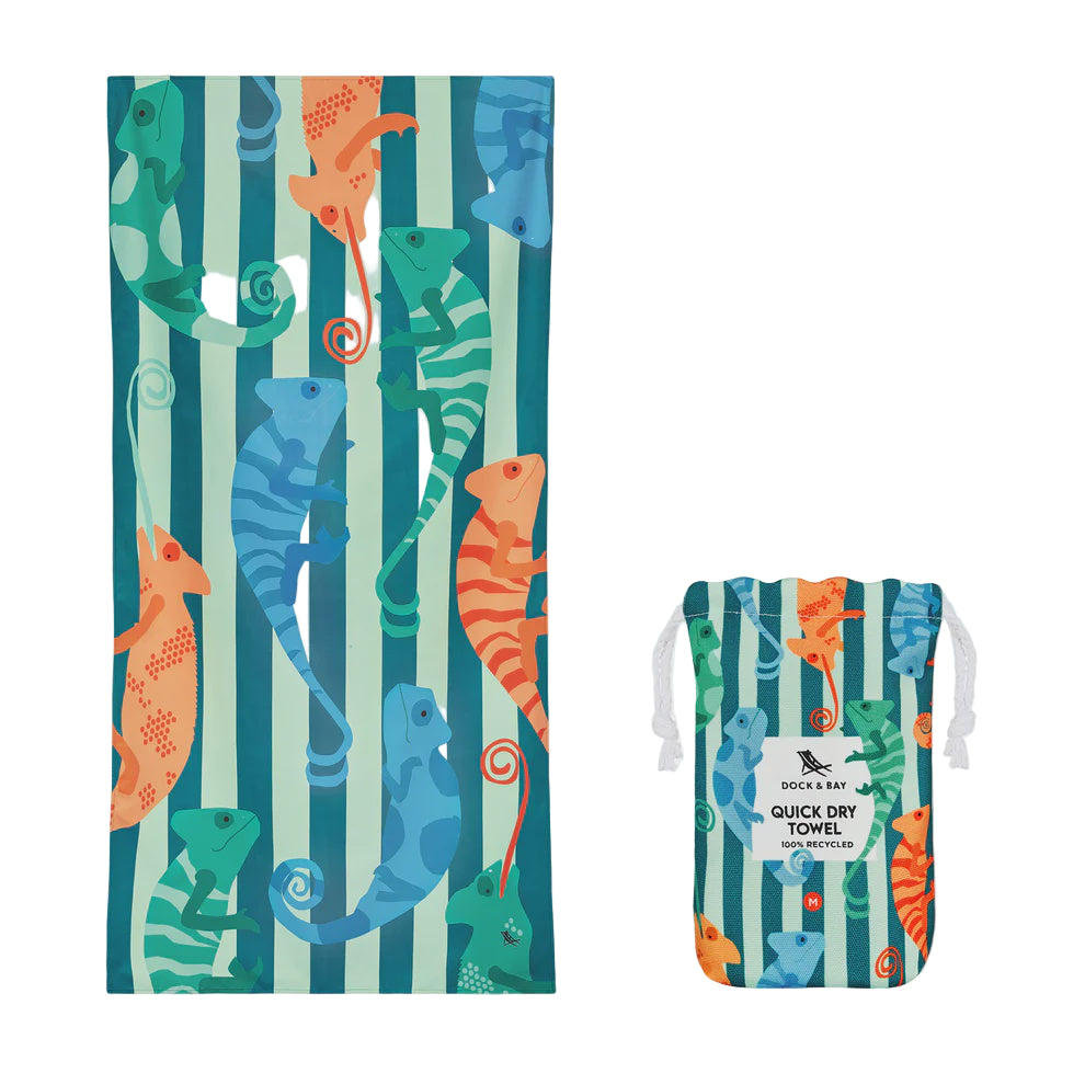 Dock & Bay Kids Beach Towel M - Karma Chameleon