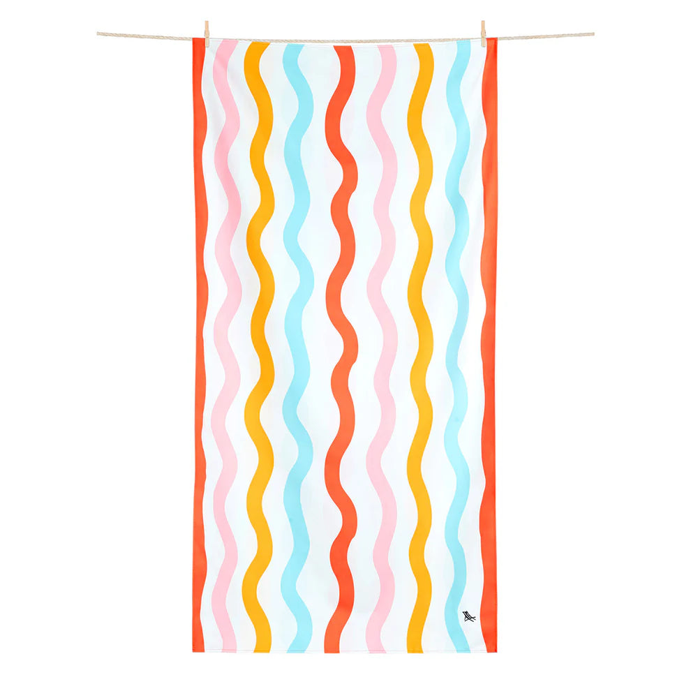 Dock & Bay Kids Beach Towel M -Squiggle Face