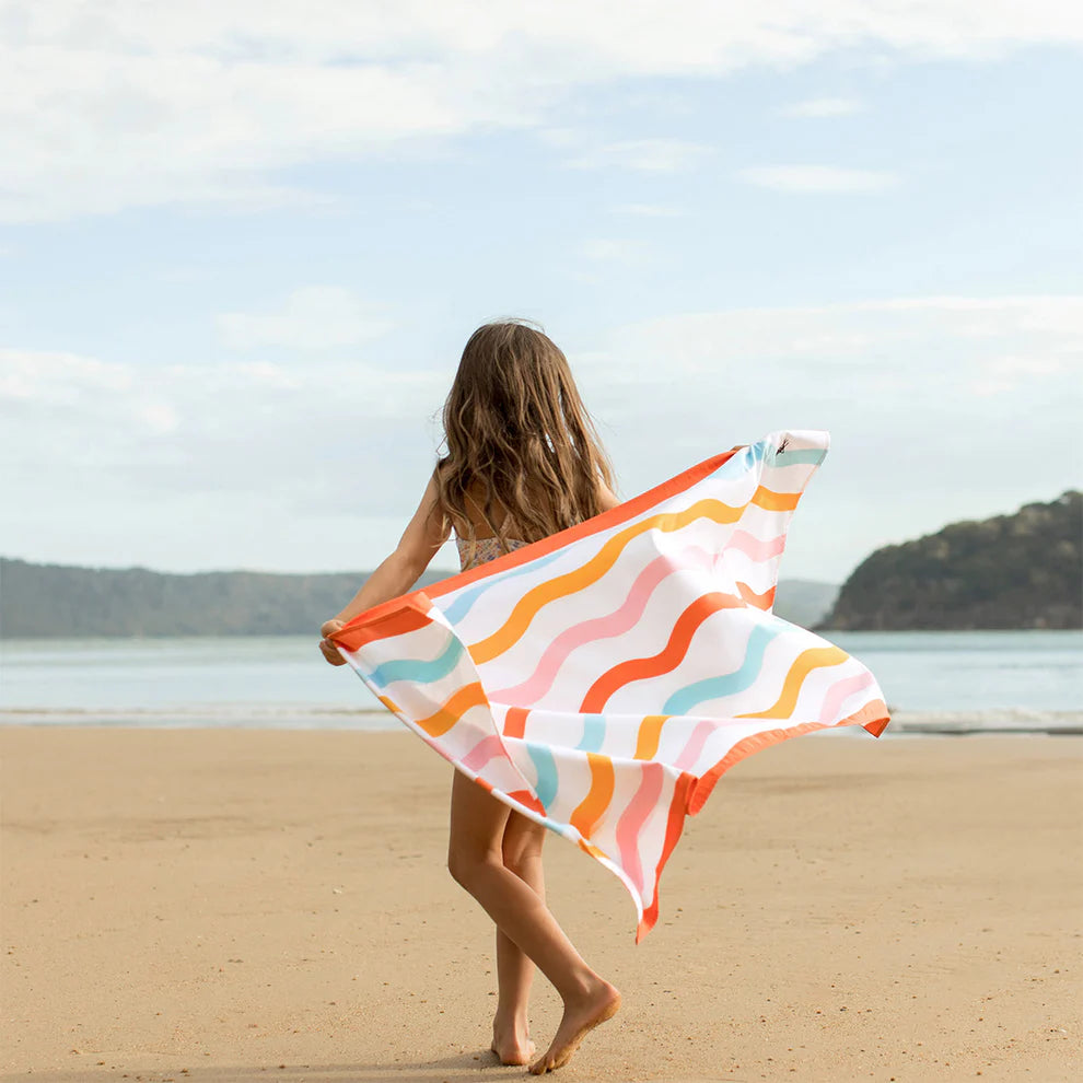 Dock & Bay Kids Beach Towel M -Squiggle Face
