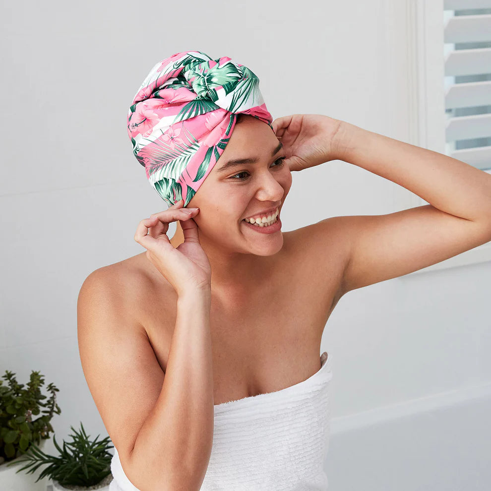 Quick Dry Hair Wrap - Heavenly Hibiscus