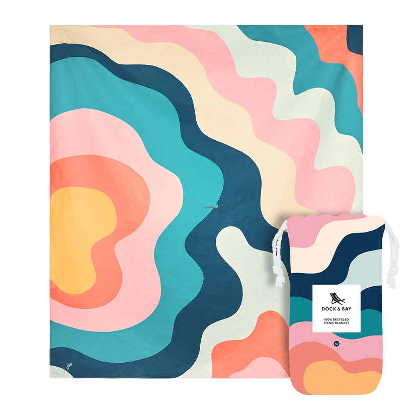 Dock & Bay Picnic Blanket XL - Get Wavy