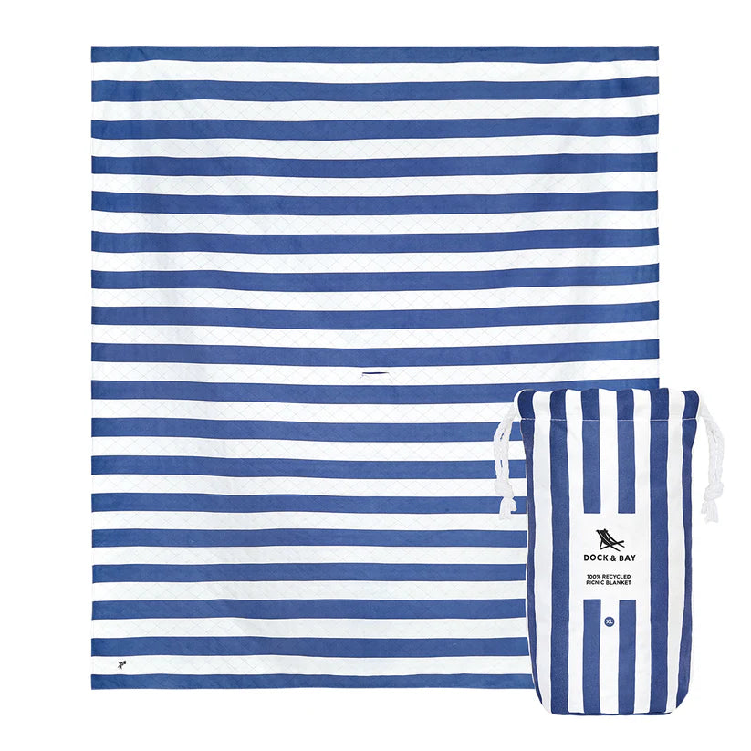Dock & Bay Picnic Blanket XL - Whitsunday Blue