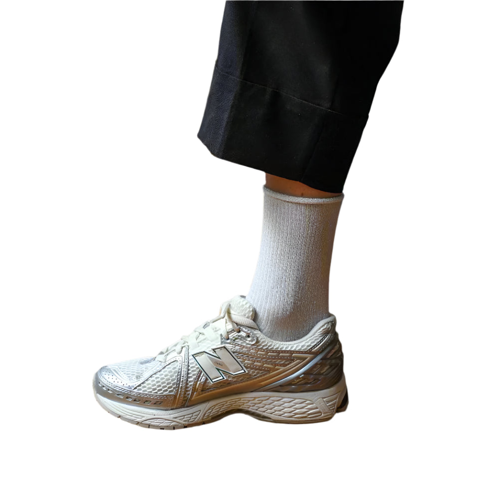 Klue Silver Glitter Socks