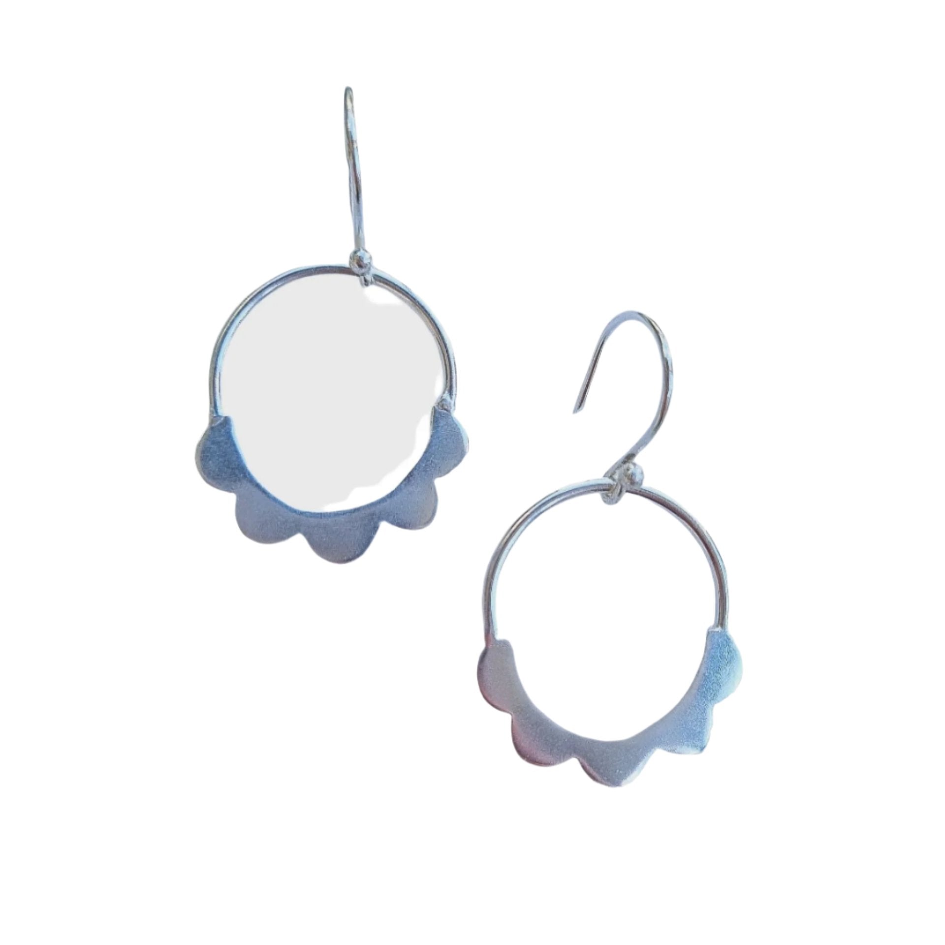 Blake Brass Earring - Silver