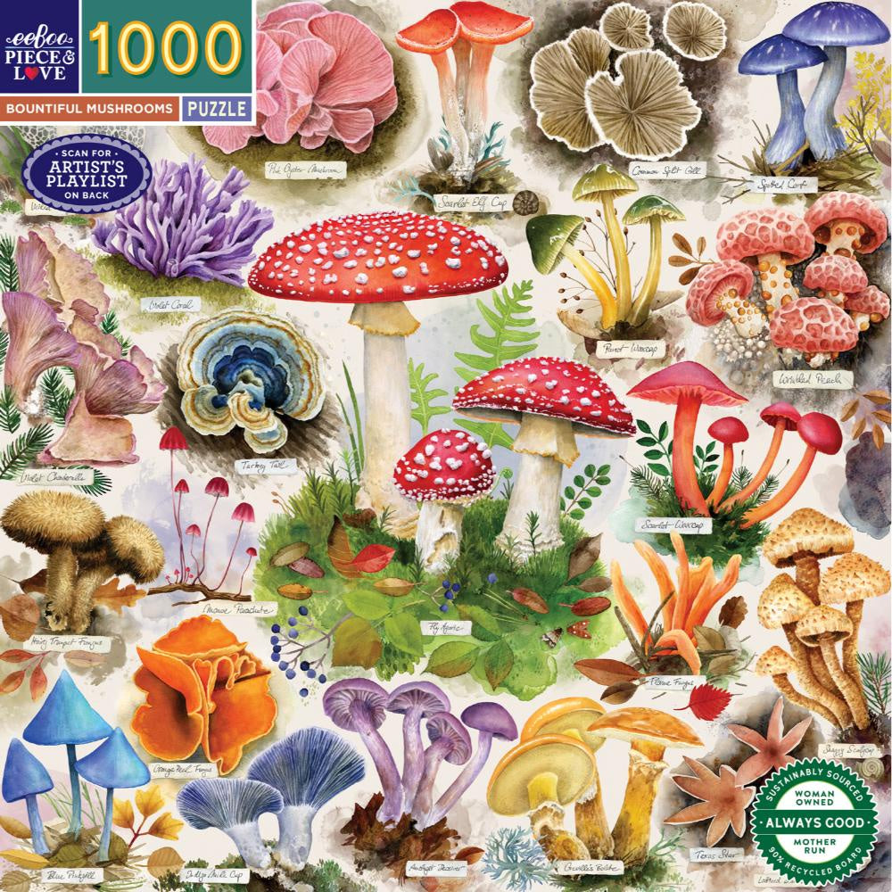 1000pc Puzzle - Bountiful Mushrooms