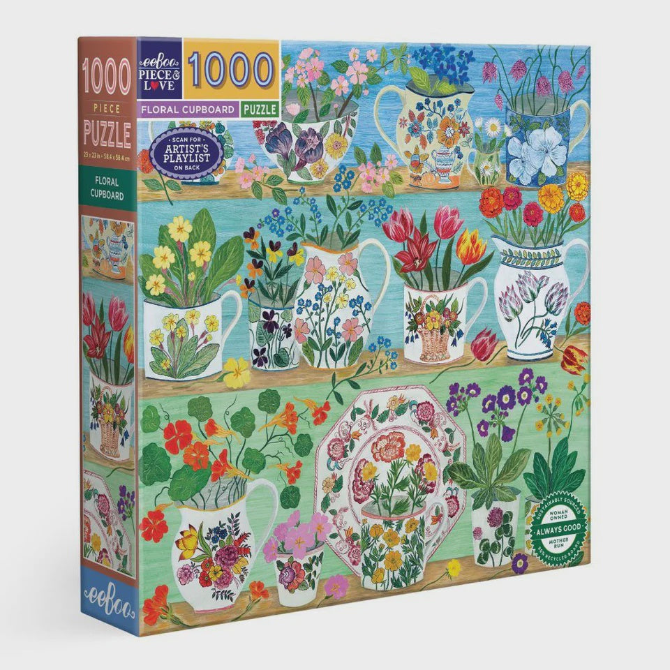 1000 Piece Puzzle - Floral Cupboard