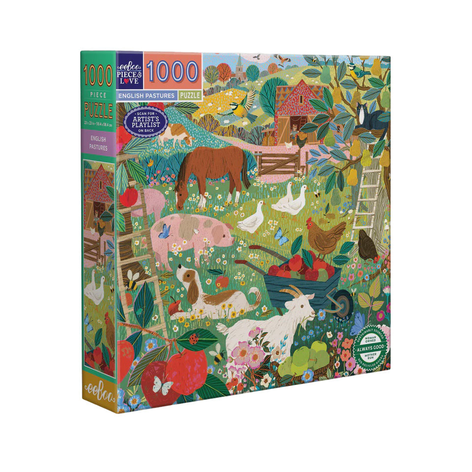 1000 Piece Puzzle - English Pastures