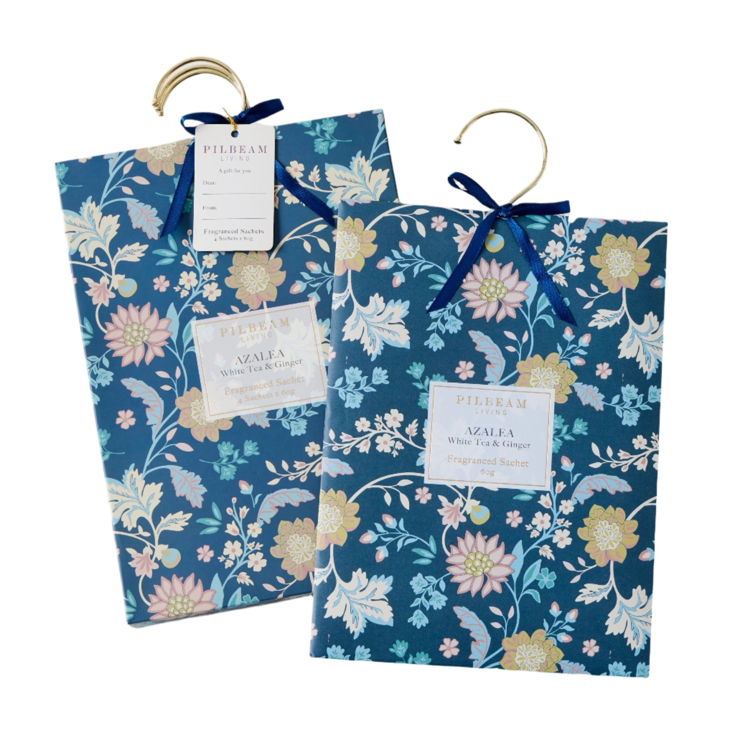 Scented Hanging Sachets (4) - Azalea White Tea & Ginger