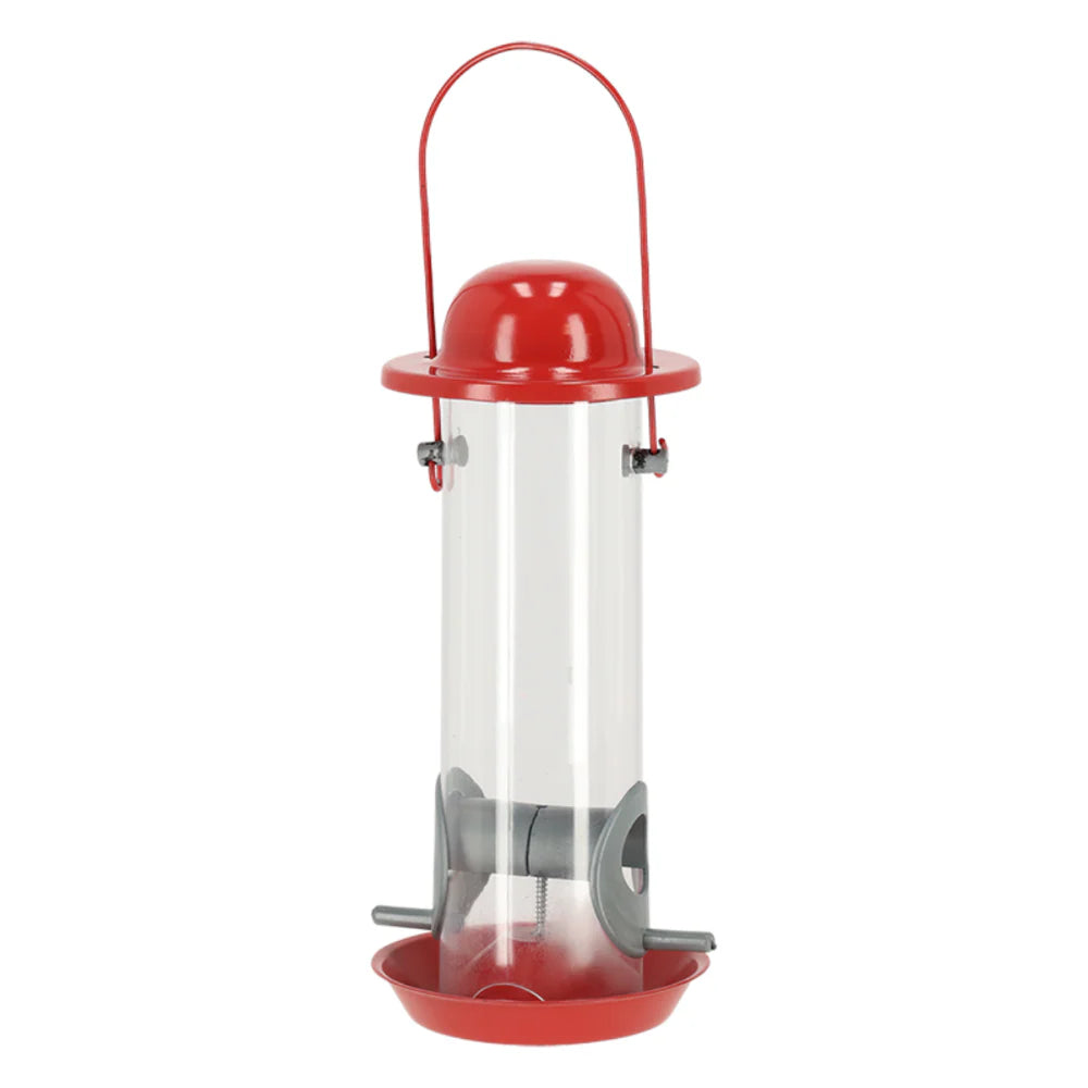 Nature Shades Silo Bird Feeder - Red