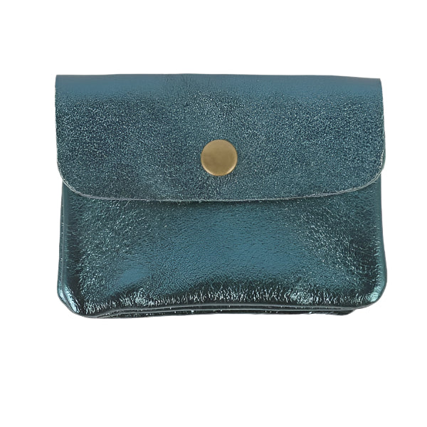 Coin Purse - Metallic Emerald
