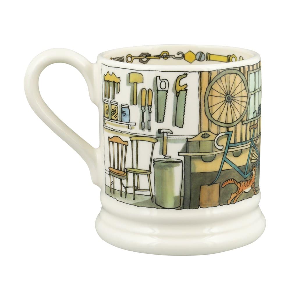 Half Pint Mug - Tinkering In The Garage