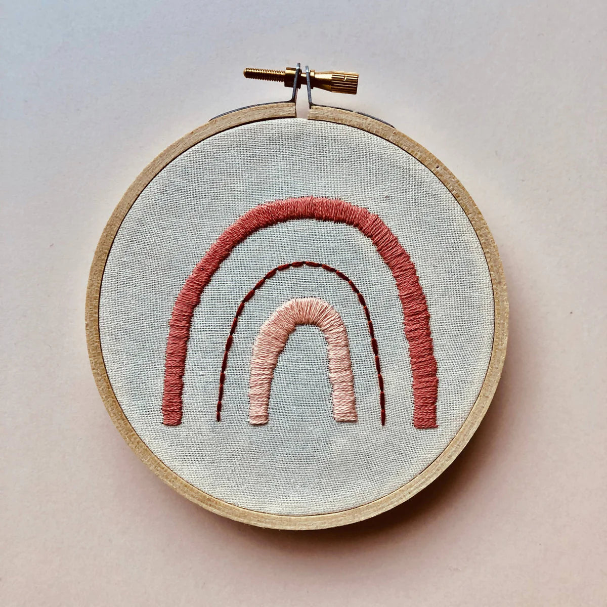 Coral Rainbow Beginner Embroidery Kit