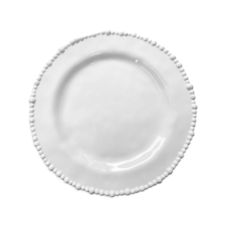 Melamine Pearl Dinner Plate – White
