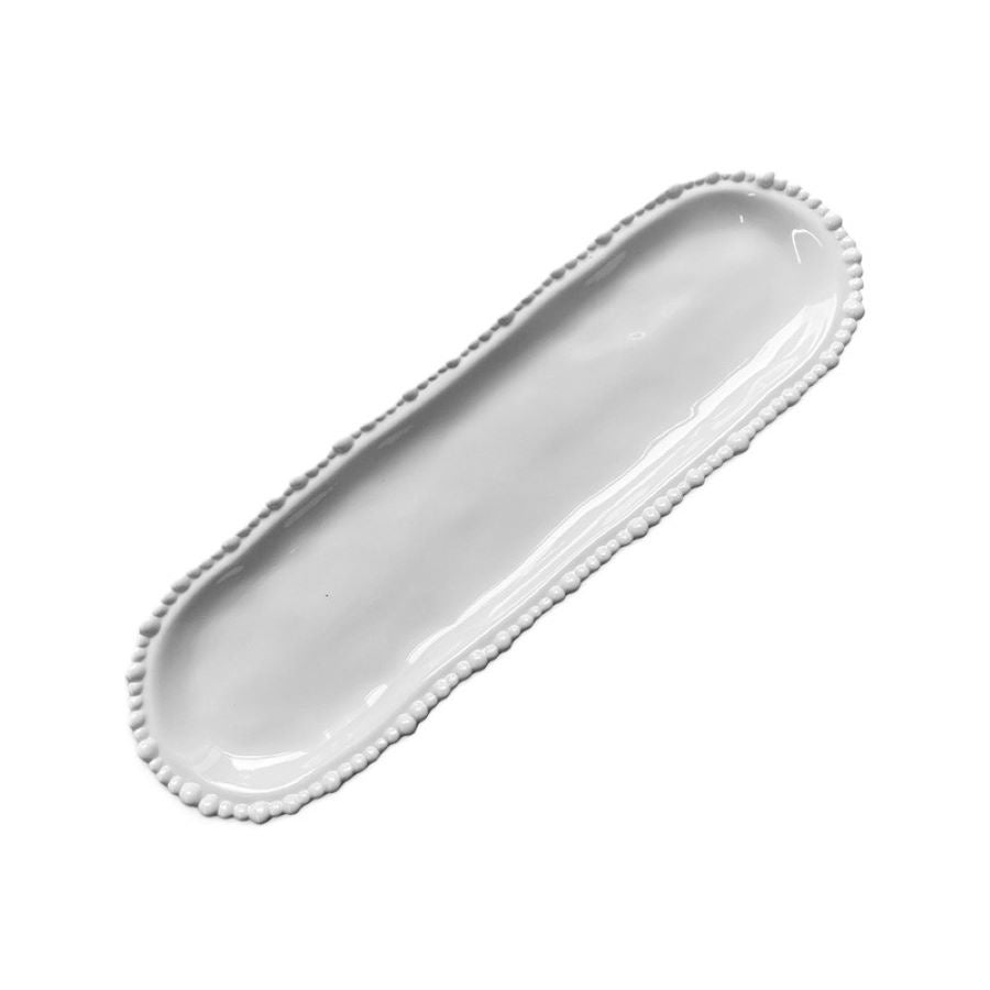 Melamine Pearl Platter 45cm – White